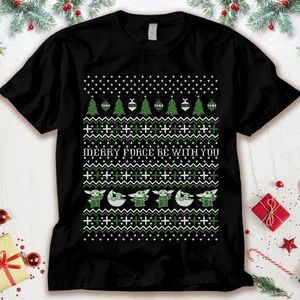 Baby Yoda Star Wars The Mandalorian The Child Ugly Christmas Sweater Unisex Tee